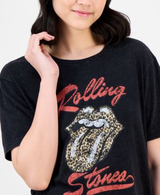 Women's Rolling Stones Crewneck T-Shirt, Exclusively at Macy's
