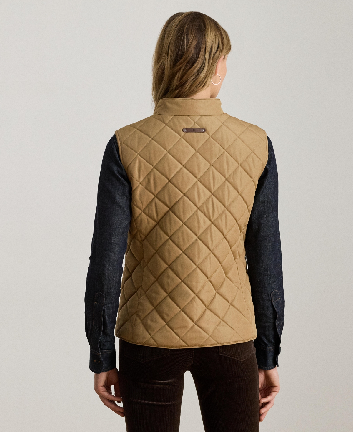 Ralph Lauren Women's Quilted Vest In Brown