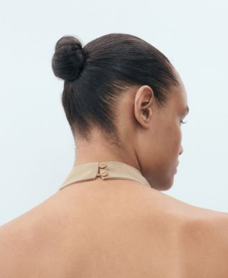 Women's Draped Neck Lyocell Top