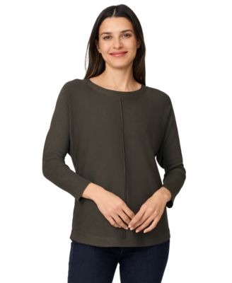 Melissa Paige - Women's Center-Seam Button-Back Sweater