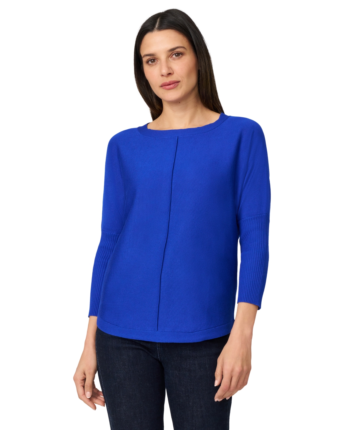 Women's Dolman Button-Back Sweater - Angelfish Blue