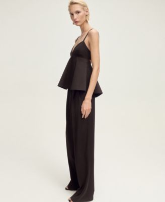 Women's Open Back V-Neck Top