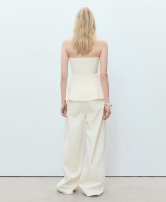 Women's Strapless Knitted Top