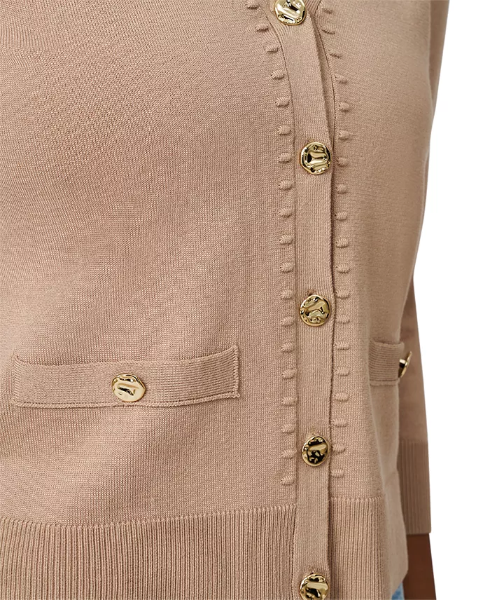 Women's V-Neck 3/4-Sleeve Cardigan - thumbnail 5