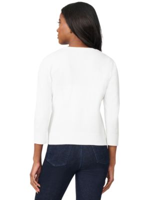 Women's V-Neck 3/4-Sleeve Cardigan 