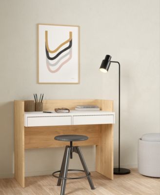 40.2" Wide 2 Storage Drawer Home Office Writing Desk