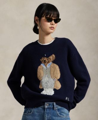 Polo Ralph Lauren - Women's Polo Bear Wool-Cashmere-Blend Sweater