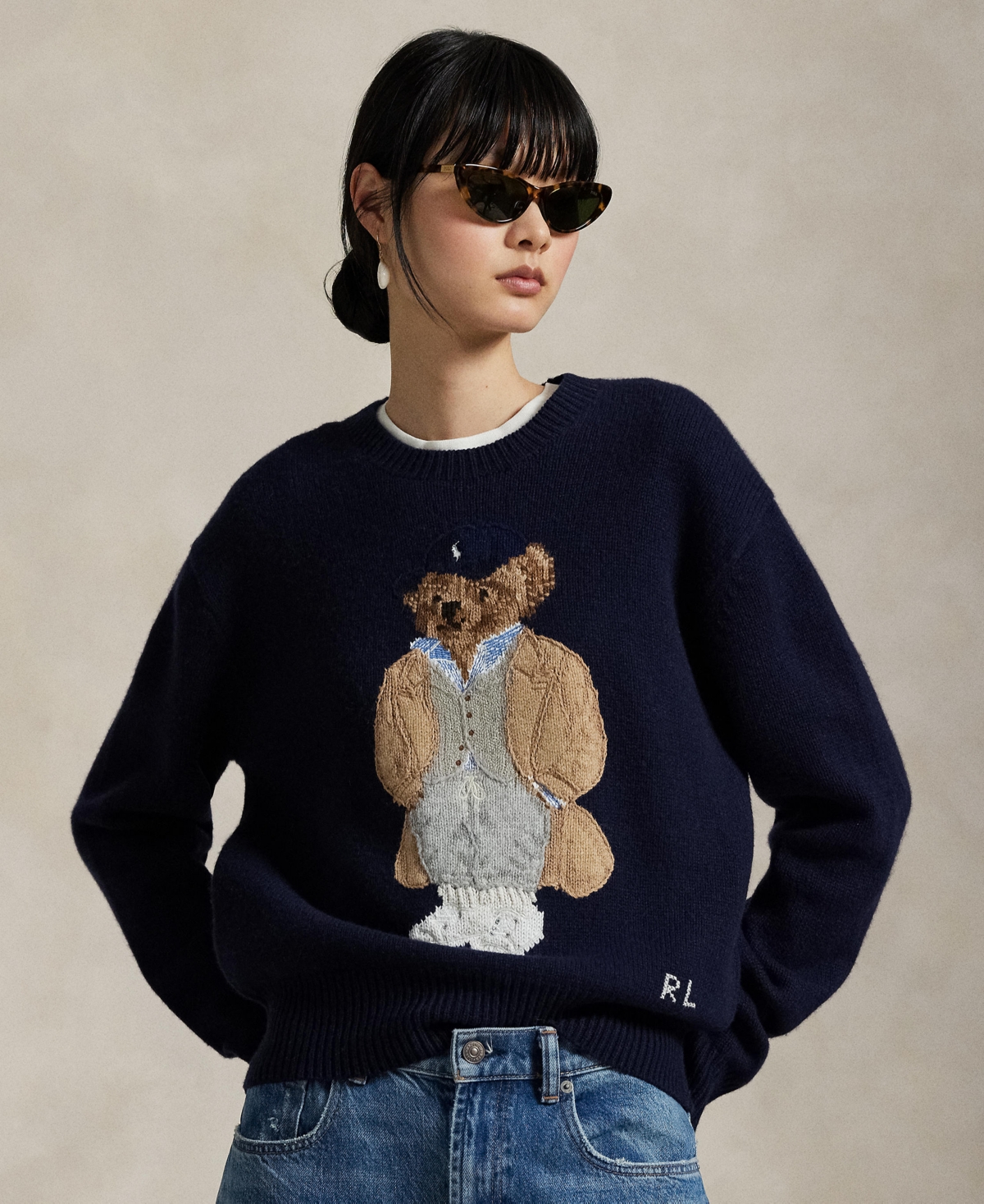 Polo Ralph Lauren Sweater Pullover Hunter Navy In Blue