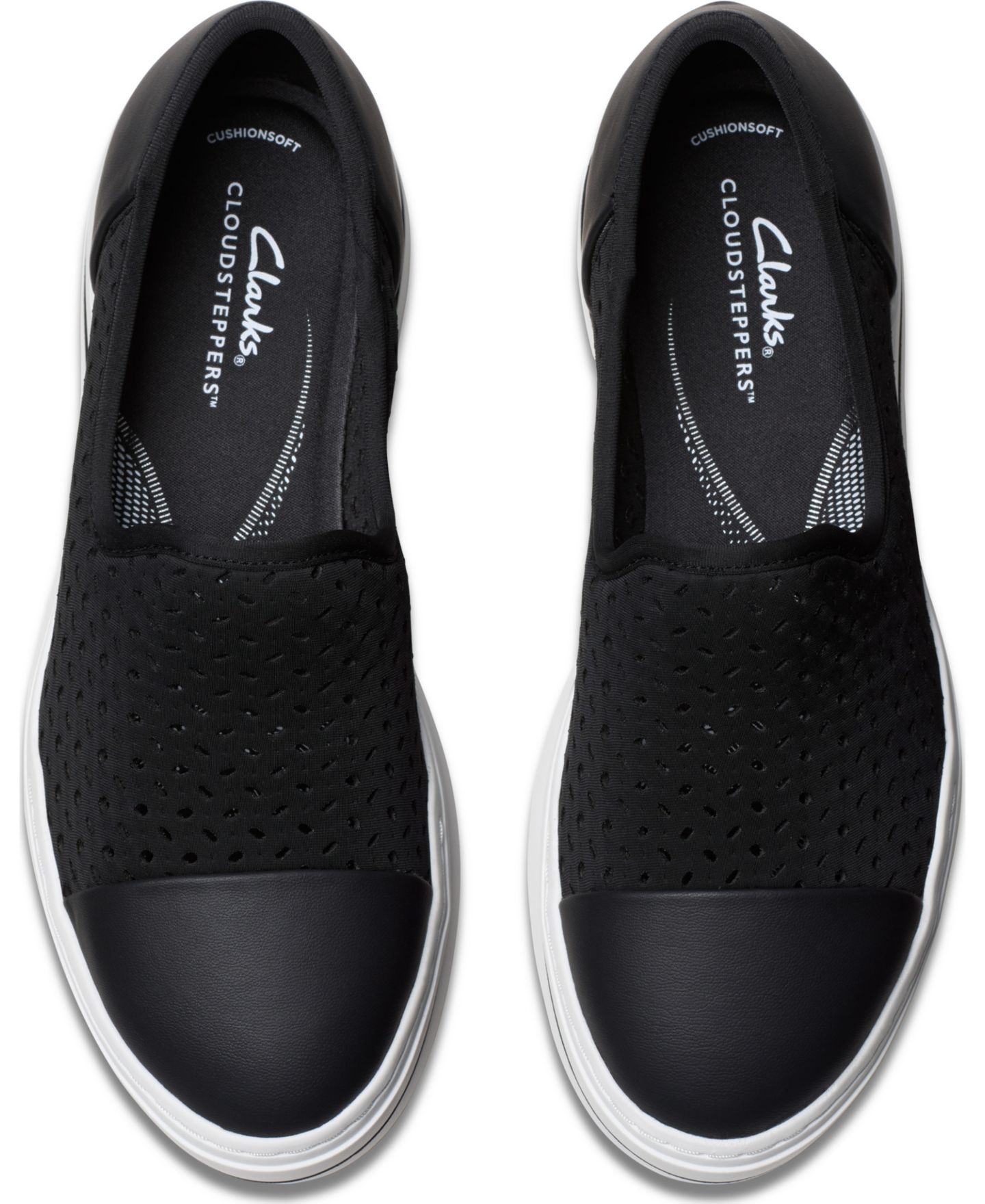 Женские кроссовки Clarks Cloudsteppers Audreigh Star Slip-On, цвет: Чёрный — фото 7