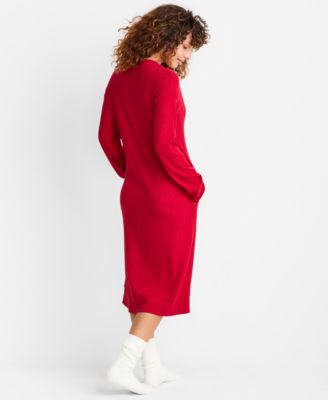 Women's Cable-Knit Duster Robe, Macy's Exclusive