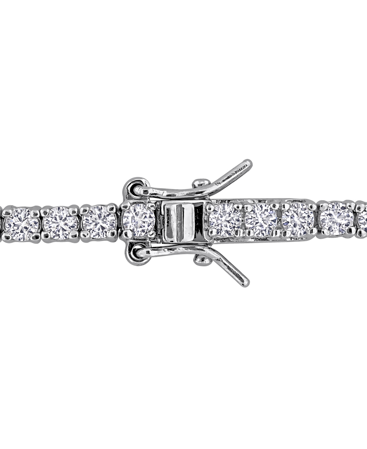 Macy's Lab-created Emerald (1-1/2 Ct. T.w.) & Lab-created White Sapphire (5-1/5 Ct. T.w.) Flex Bracelet In  In Green