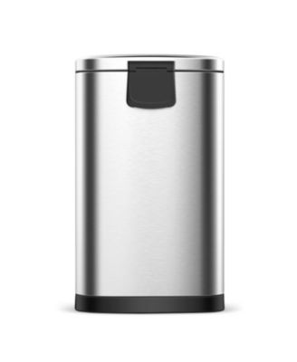 3.2 Gal./12 Liter Stainless Steel Semi-round Step-on Trash Can for Bathroom and Office