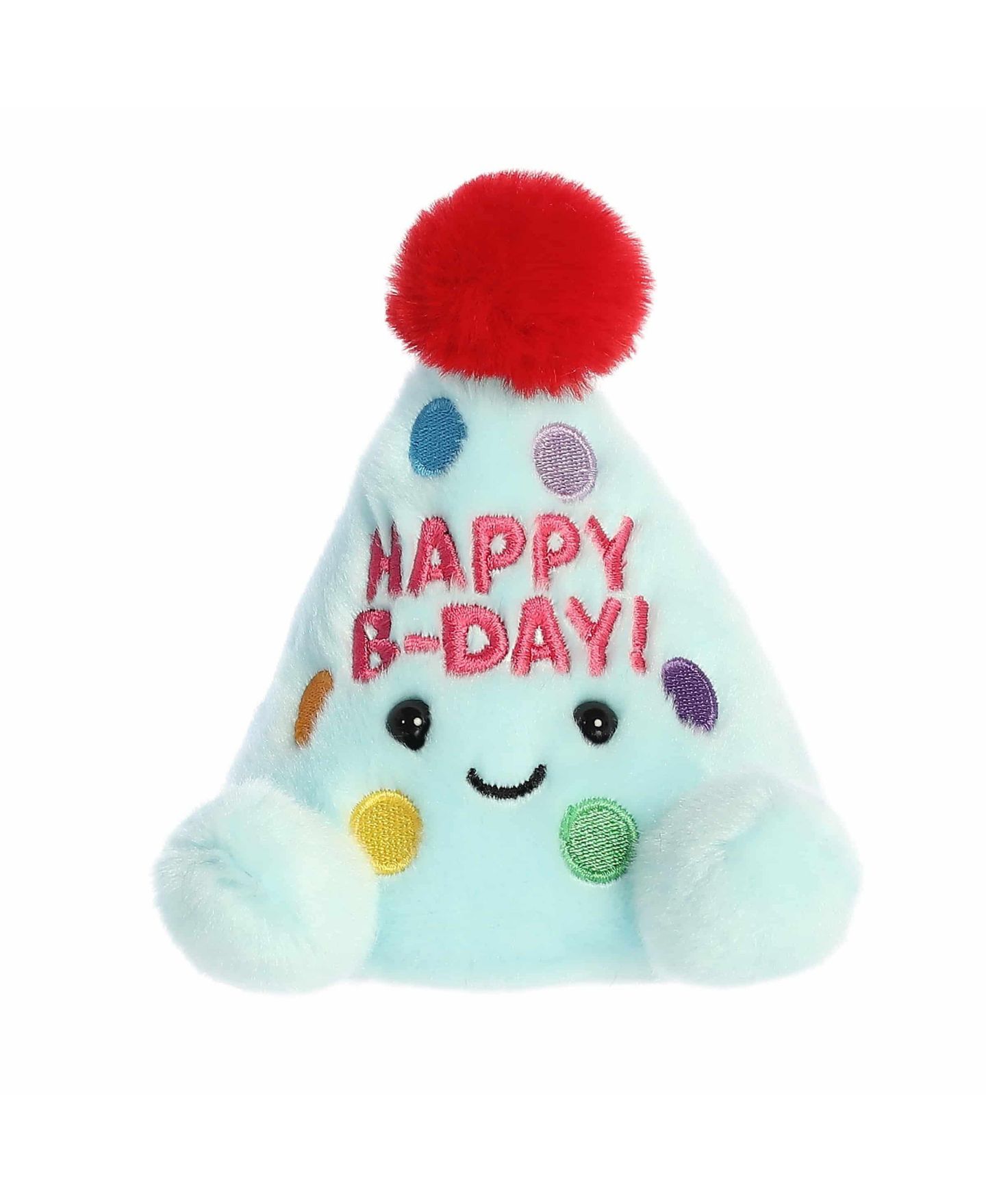 Детская мягкая игрушка Aurora Viva Party Hat Palm Pals Mini 4" Plush, цвет: Синий — фото 1