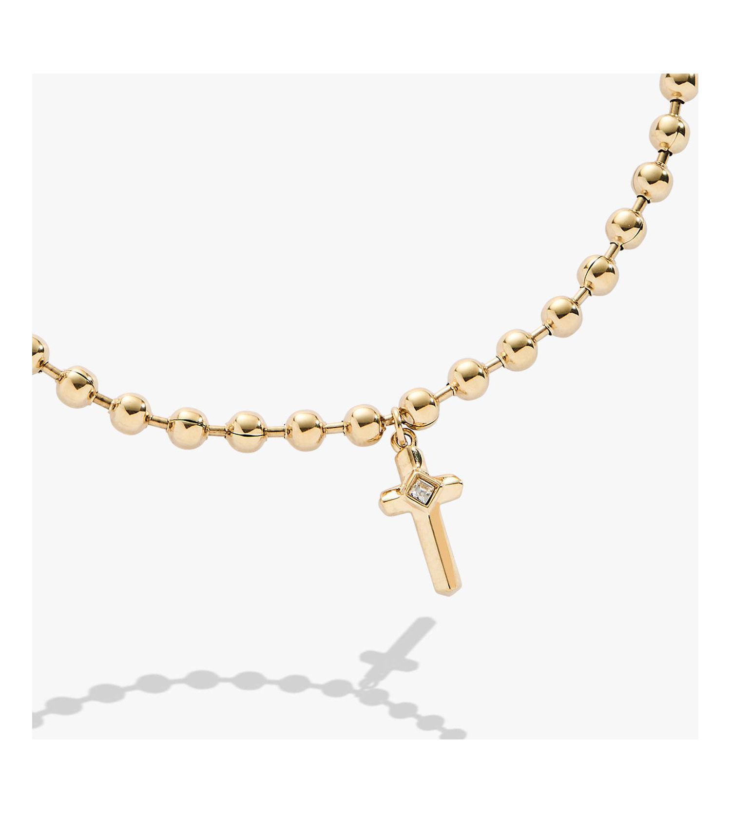 Cross Ball Chain Bracelet