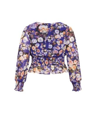 Plus Size Bridgette Print Top