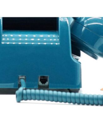 Retro GPO746DPBAZ 746 Desktop Push Button Telephone - Azure Blue