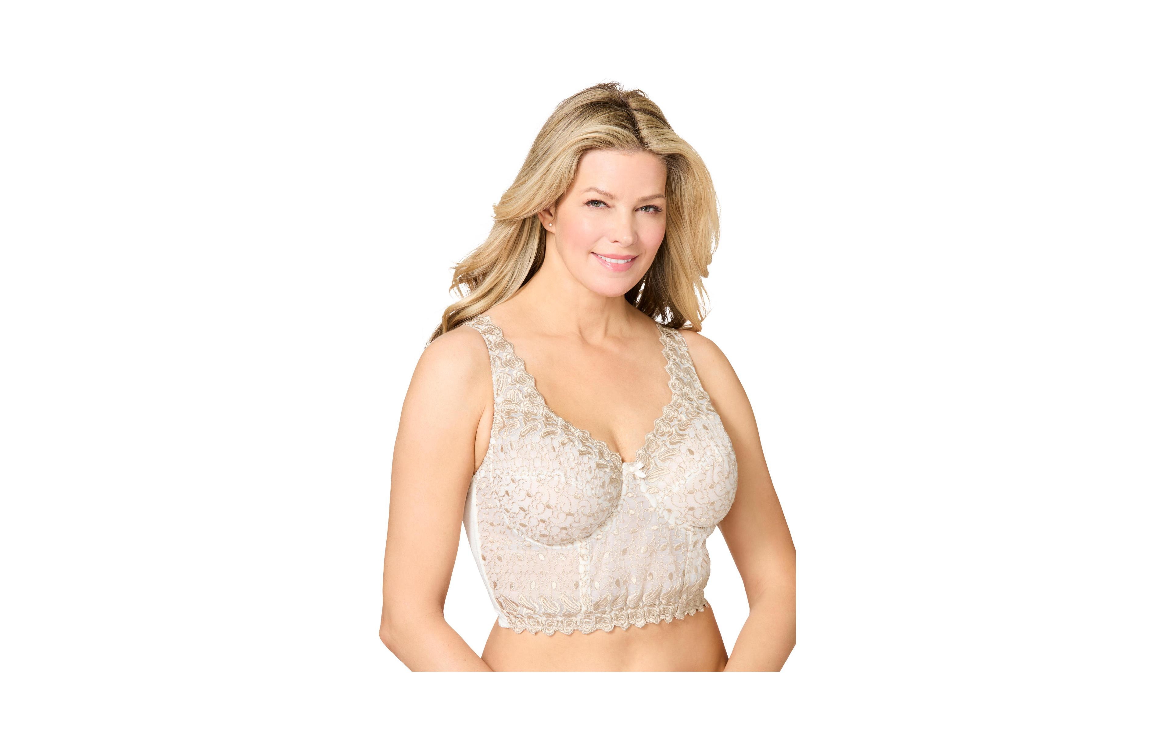 Amoureuse Women's Longline Embroidered Bra
