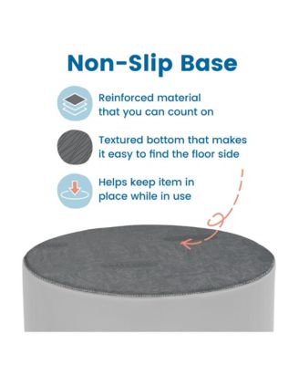 SoftZone Floor Cushions, Round, Blue, 6-Piece