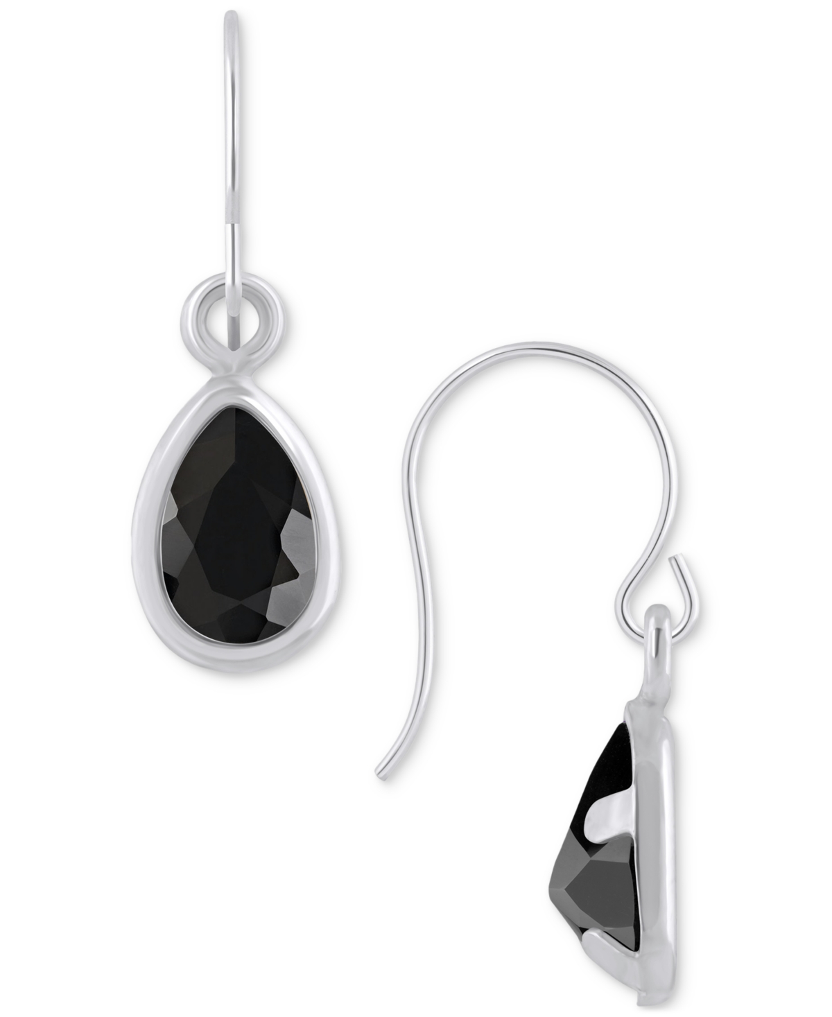 Macy's Amethyst Pear Bezel Drop Earrings (3/4 Ct. T.w) In 10k Gold (also In Additional Gemstones) In Multi