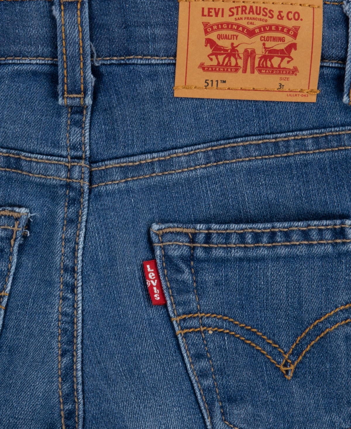 Levi's Toddler Boys Slim Fit Stretch Denim Performance Shorts In Blue