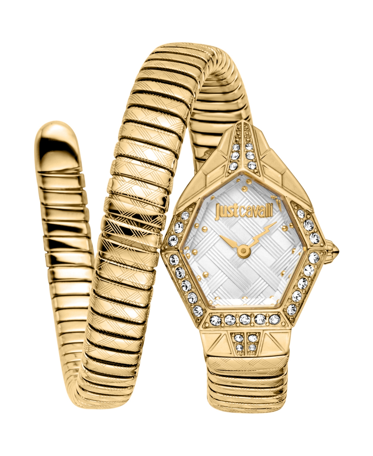 Just Cavalli Women's Gold Stainless Steel Bracelet Watch, 23mm In Gold