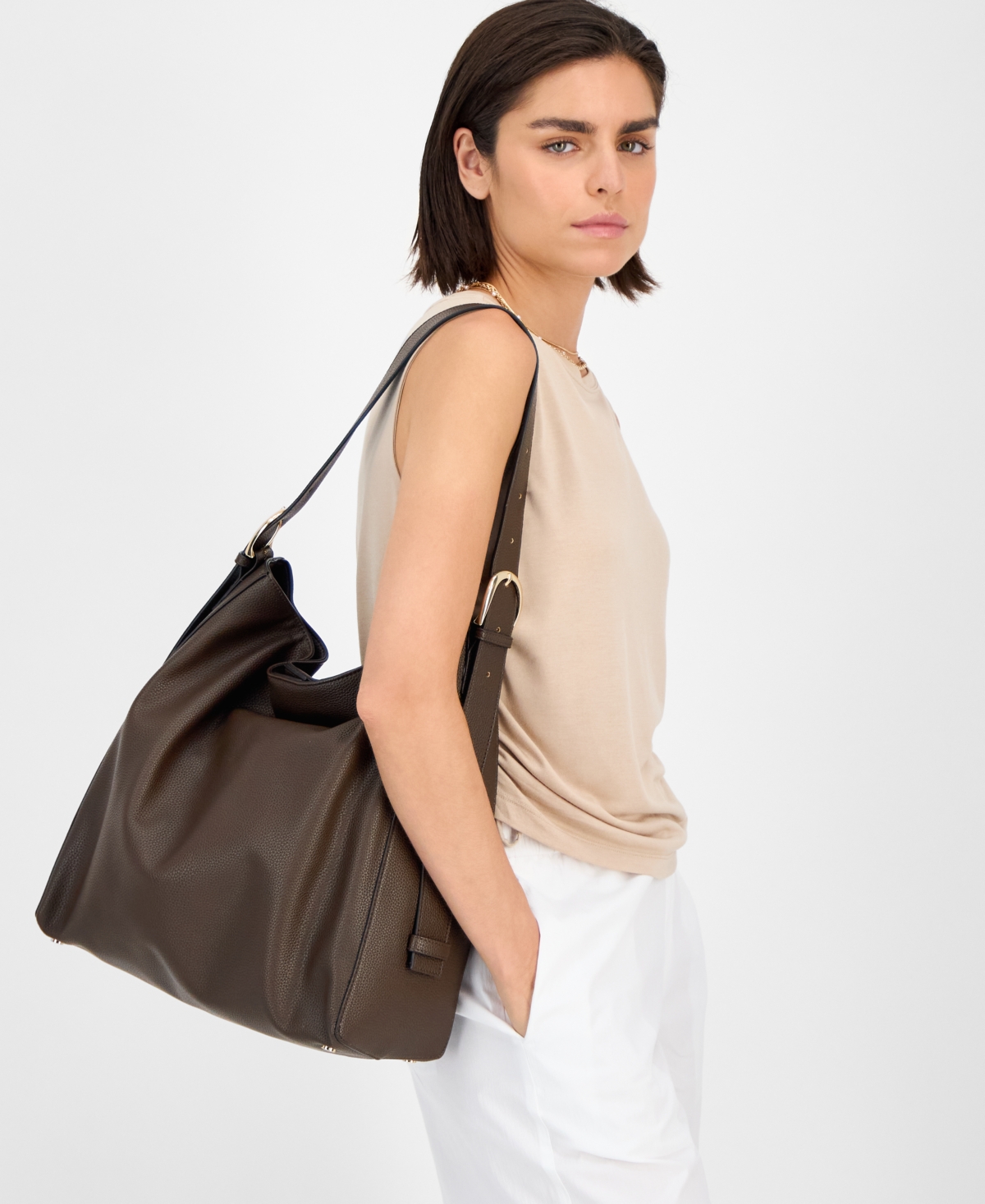 On 34th Somynn Large Tote, Exclusively At Macy's In Brown