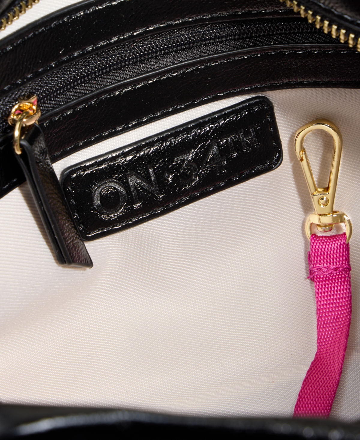 On 34th Broocke Small Glazed Crossbody Bag, Exclusively At Macy's In Black