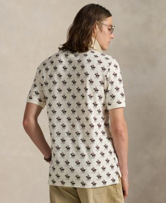 Men's Classic-Fit Equestrian Mesh Polo Shirt