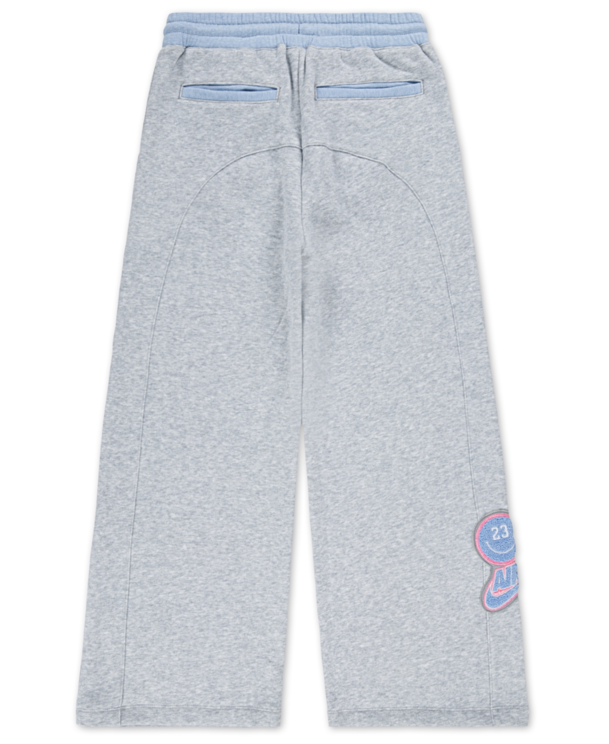 Jordan Big Girls Bling Fleece Pants In Gray