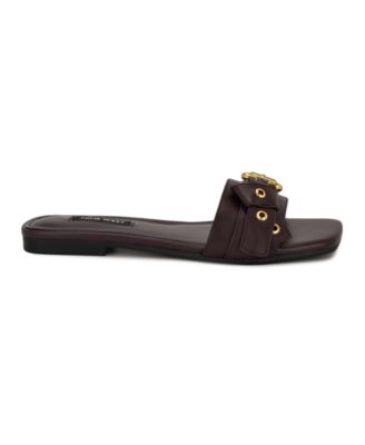 Women's Missj Buckle Slip-On Flat Sandals