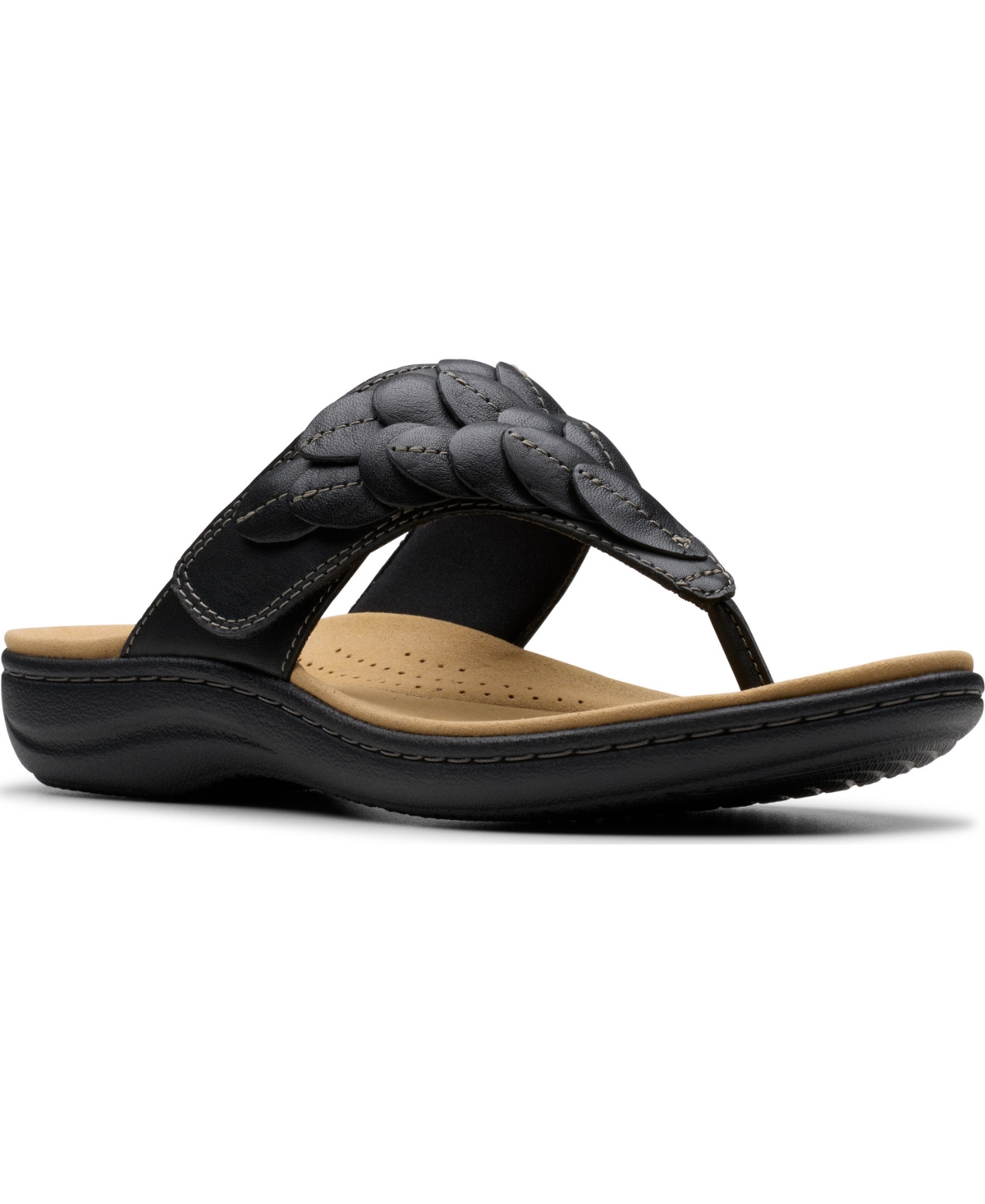 Collection Women's Laurieann Palm Flip-Flop Sandals - Taupe Metallic