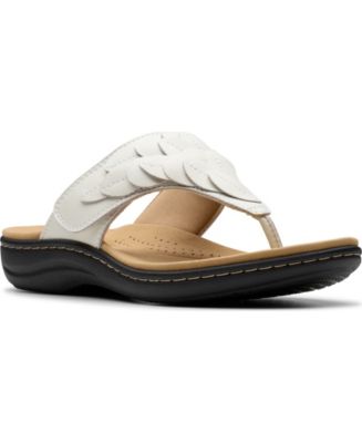 Clarks Collection Women's Laurieann Palm Flip-Flop Sandals - Macy's