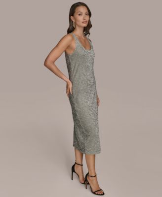 【Donna Karan New York】Cowlneck Sleeveless Dress Donna Karan New York Women's Cowl-Neck Gown - Macy's