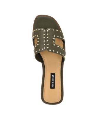 Women's Giny Cutout Flat Slide Sandals
