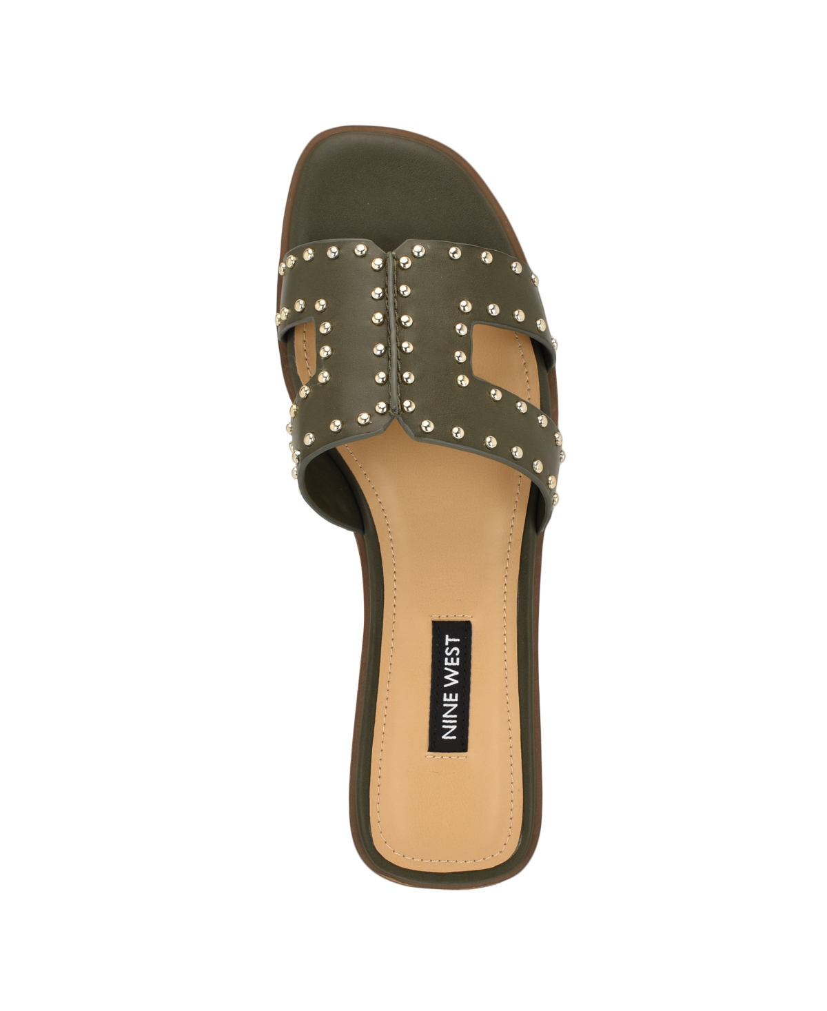 Nine West Women's Giny Cutout Flat Slide Sandals