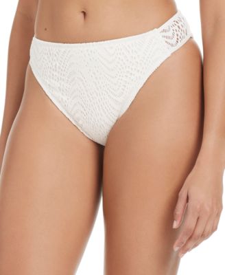 Bar III - Women's Goddess Crochet Side-Tab Bikini Bottoms, Exclusively at Macy's