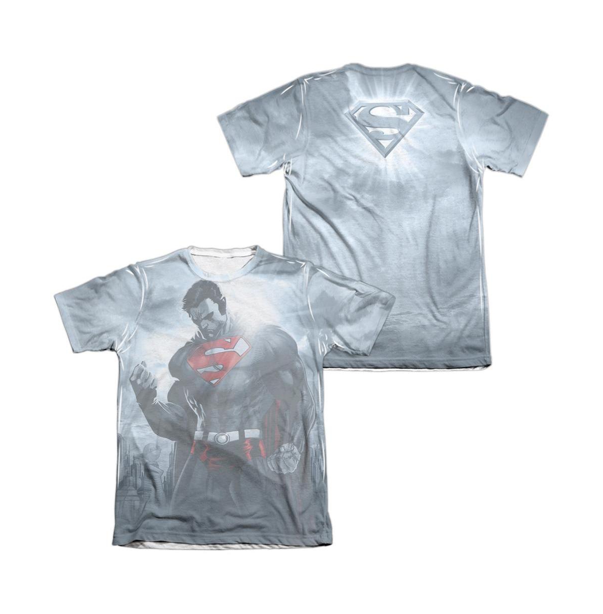 Men's Light Of The Sun (Front/Back Print) Adult 65/35 Poly/Cotton Short Sleeve Tee / T-Shirt - White