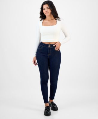 Dollhouse - Juniors' High-Rise Curvy Skinny Jeans