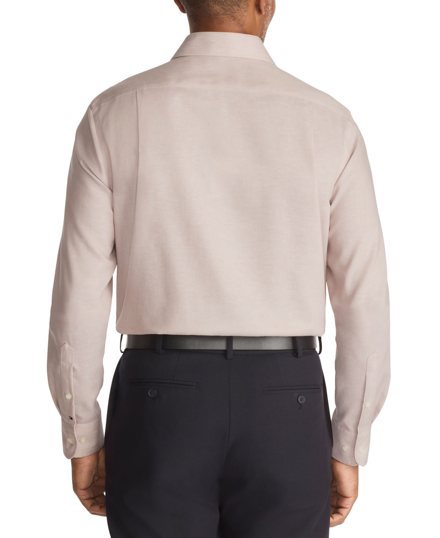 Мужская рубашка Tommy Hilfiger Regular Fit Linen Dress Shirt, цвет: Верблюжий — фото 2