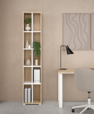 80.59" High 10 Shelf Narrow Bookcase