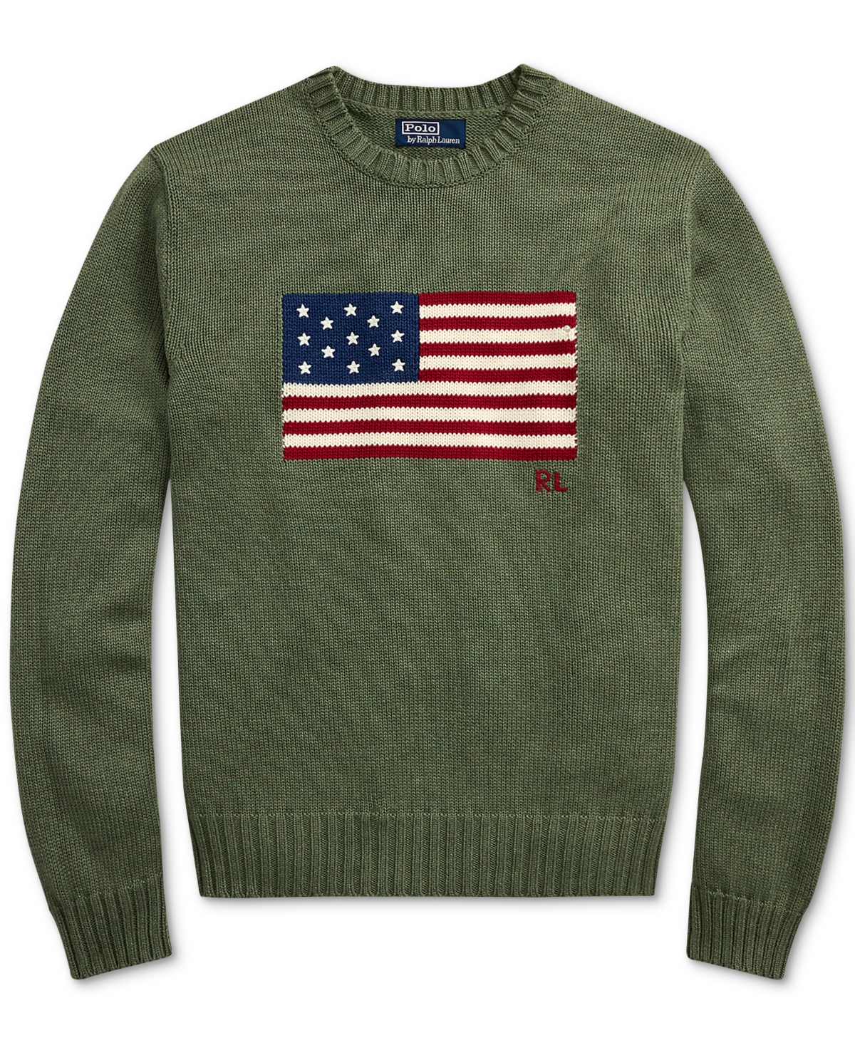Polo Ralph Lauren Unisex The Iconic Flag Sweater In Black