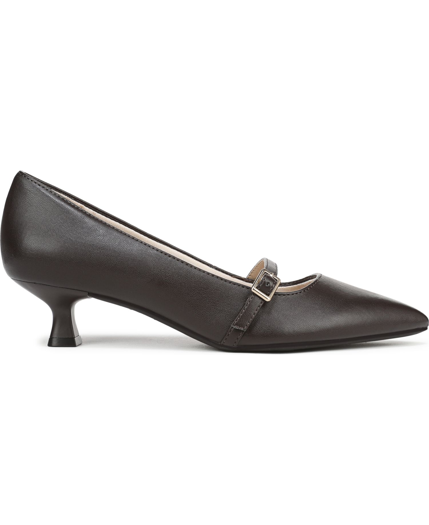 Women's Madelyn Mary Jane Pointed Toe Kitten Heel Pumps