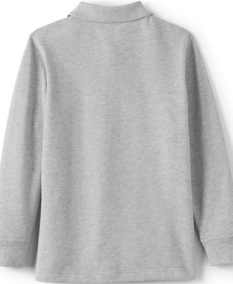 Girls Long Sleeve Mesh Polo Shirt