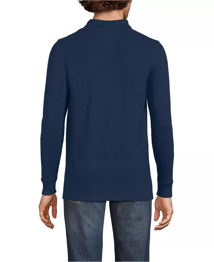 Men's Long Sleeve Mesh Polo Shirt - thumbnail 6