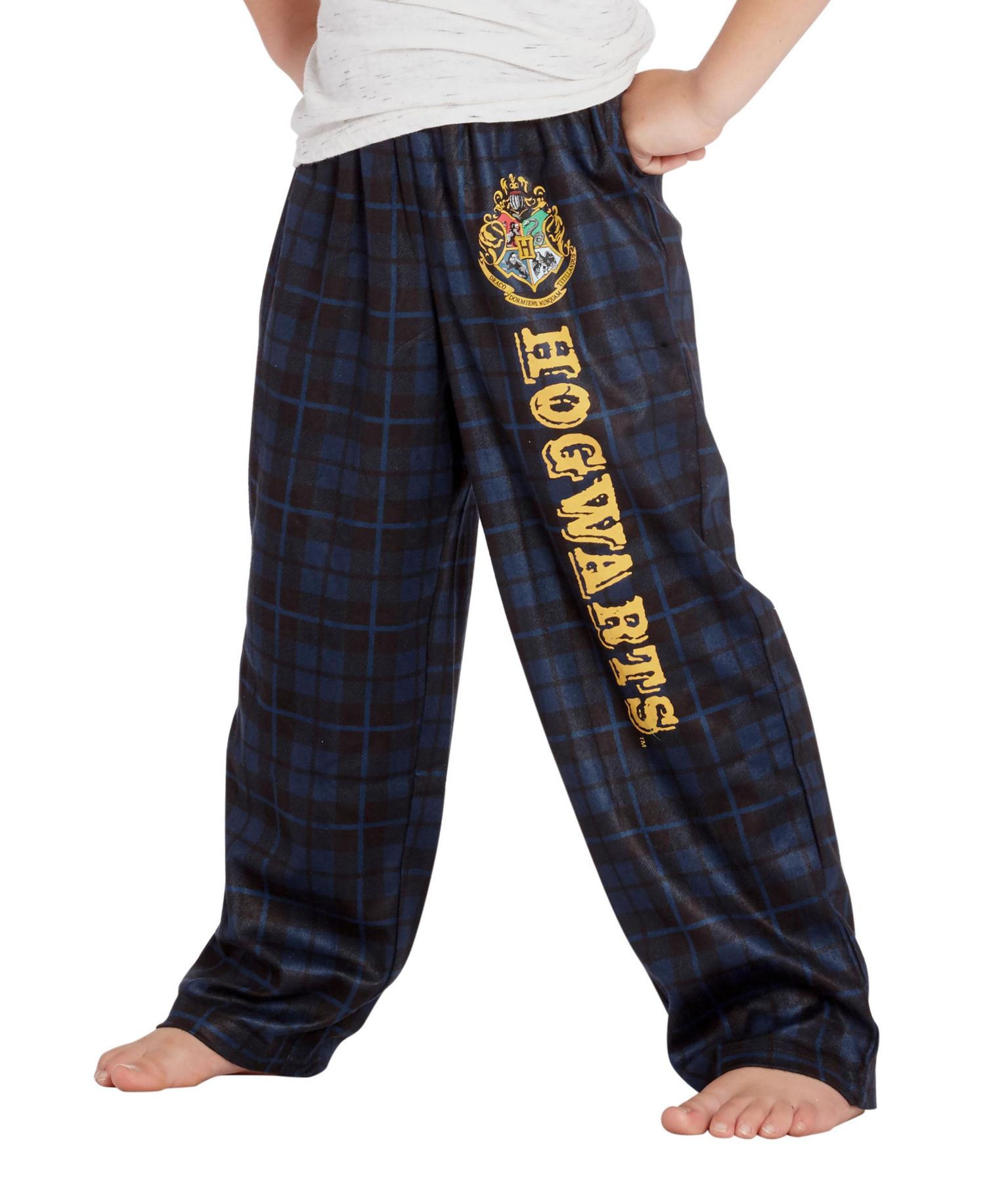 Intimo Boys' Hogwarts Houses Kids Plaid Lounge Pajama Pants - All Houses
