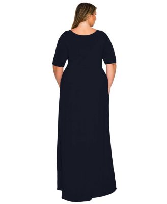 Plus Size Eva Pocket Maxi Dress