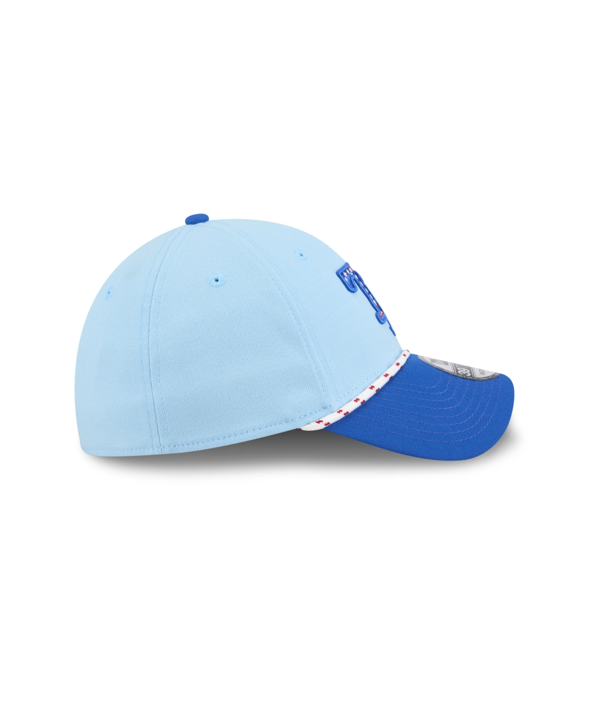 New Era Men's Light Blue/blue Tampa Bay Rays 2025 Fourth Of July 39thirty Flex Hat In Blue