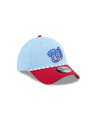 Men's Light Blue/Red Washington Nationals 2025 Fourth of July 39THIRTY Flex Hat