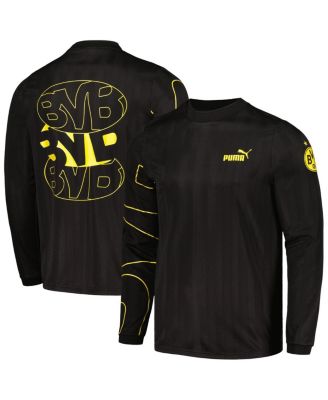Puma - Men's&nbsp;Black Borussia Dortmund FtblStatement&nbsp;Long Sleeve T-Shirt