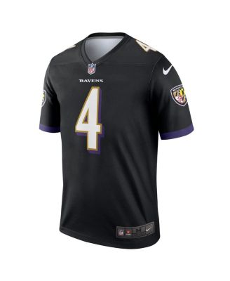 Men's Zay Flowers Black Baltimore Ravens Alternate Legend Jersey